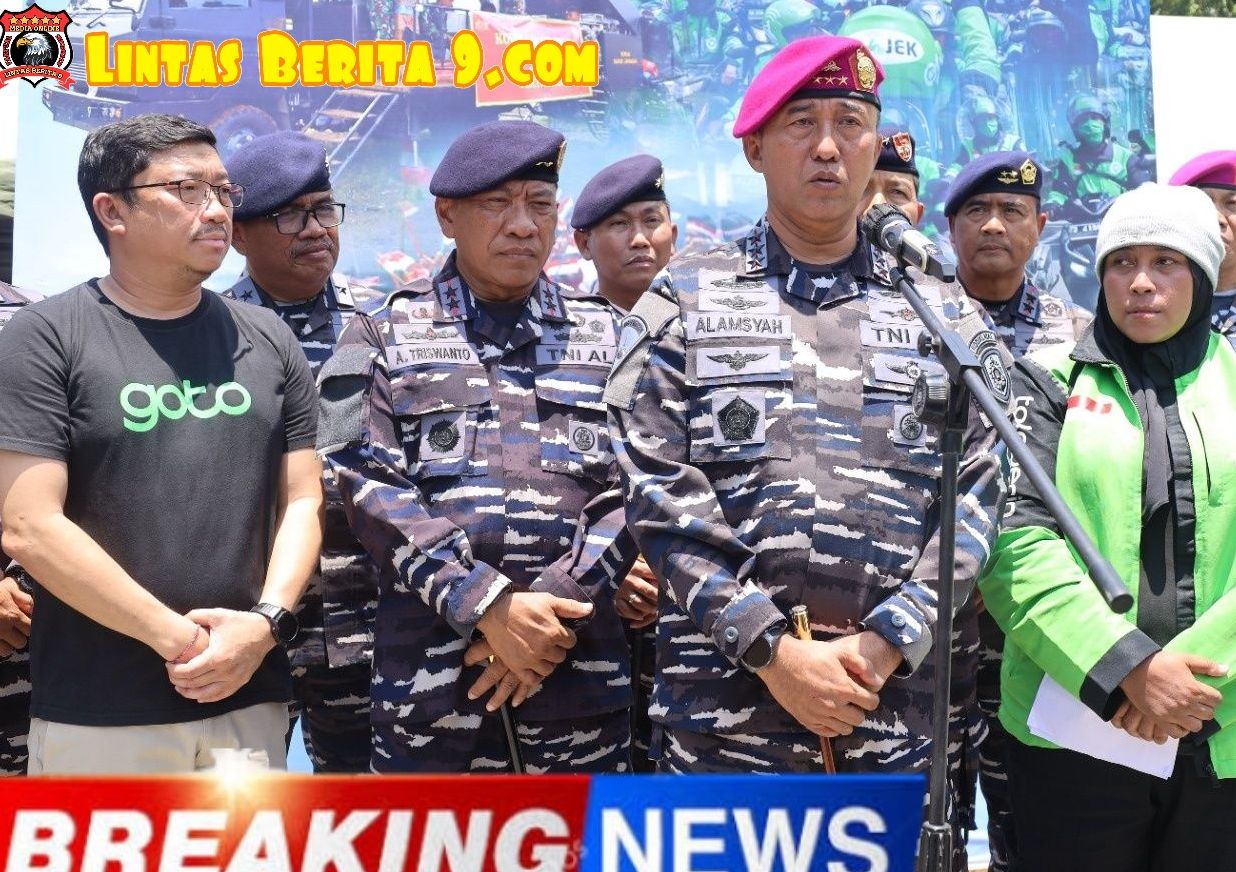 Gandeng Ojol, TNI AL Wilayah Surabaya Gelar Baksos dan Bakes dalam rangka HUT TNI ke-80