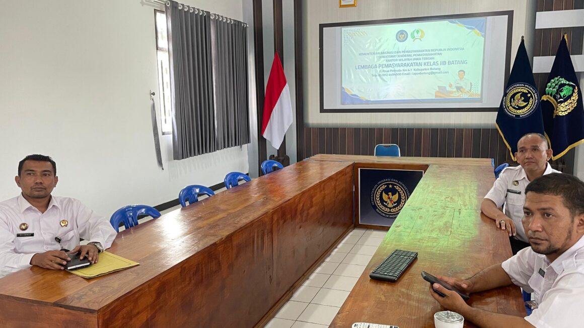 Lapas Batang Ikuti Rapat Koordinasi Pembaruan Pembentukan Tim Unit Layanan Disabilitas Secara Virtual