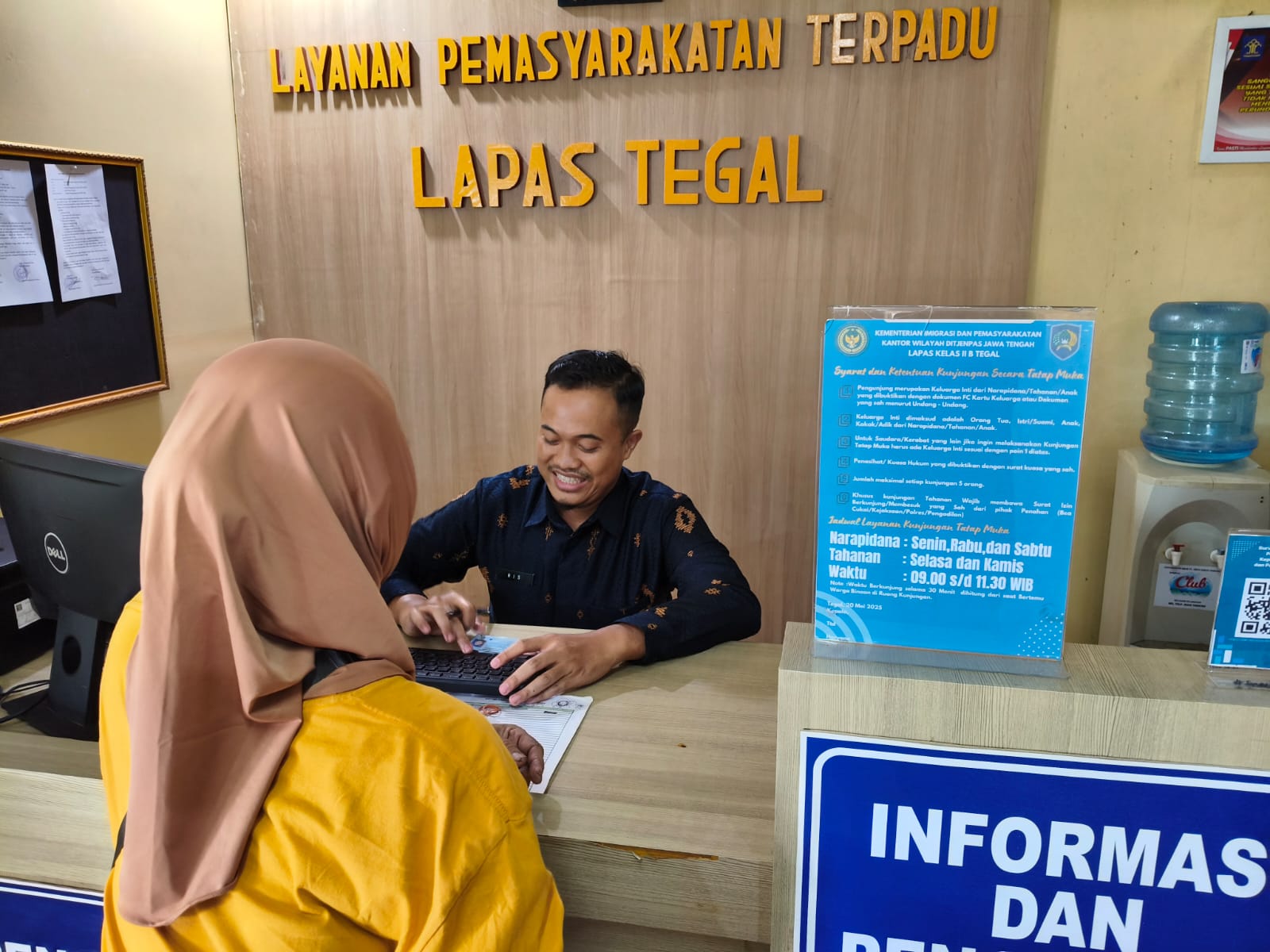 Lapas Tegal Tingkatkan Pelayanan Prima Jelang Akhir Pekan