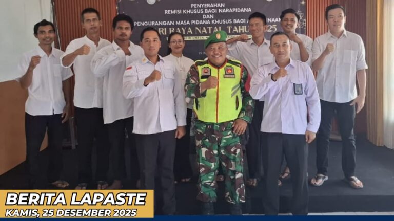 Tingkatkan Kewaspadaan Nataru 2026, Lapas Tegal Gandeng Koramil Tegal Barat Perkuat Pengamanan