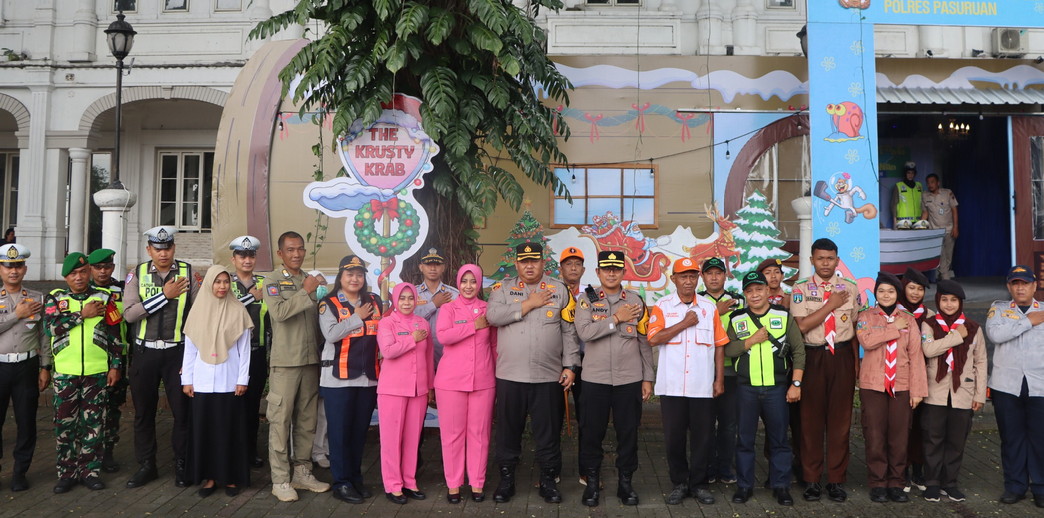 Kapolres Pasuruan Kunjungi Pos Pam : Tingkatkan Keamanan dan Pelayanan Humanis Hadapi Libur Nataru