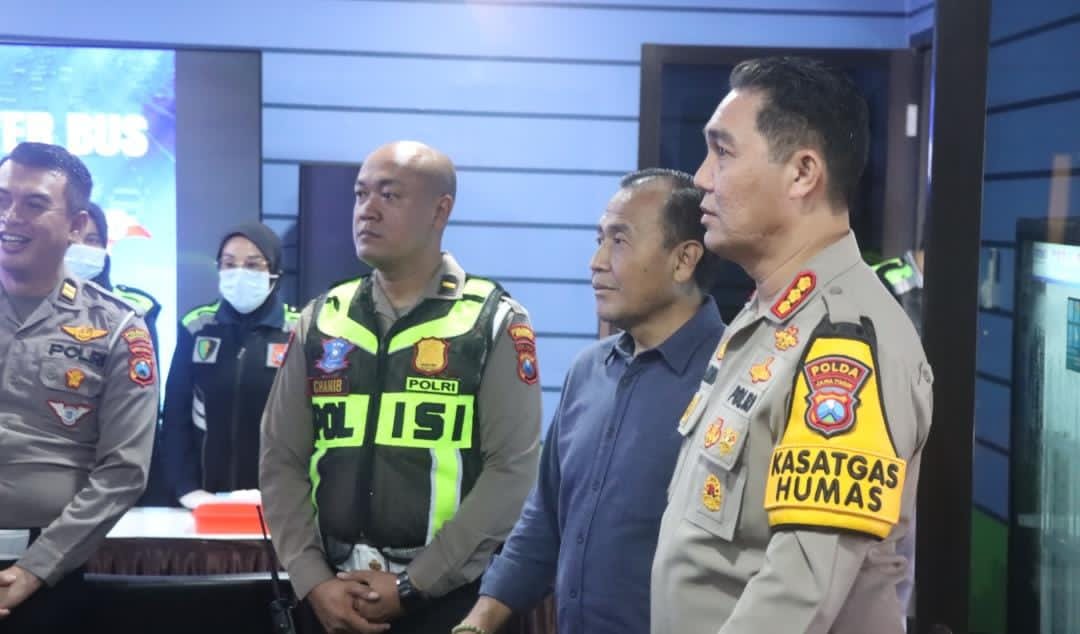 Satgas Ops Lilin Semeru Polda Jatim Cek Pospam Terminal Purabaya Pastikan Pelayanan Maksimal