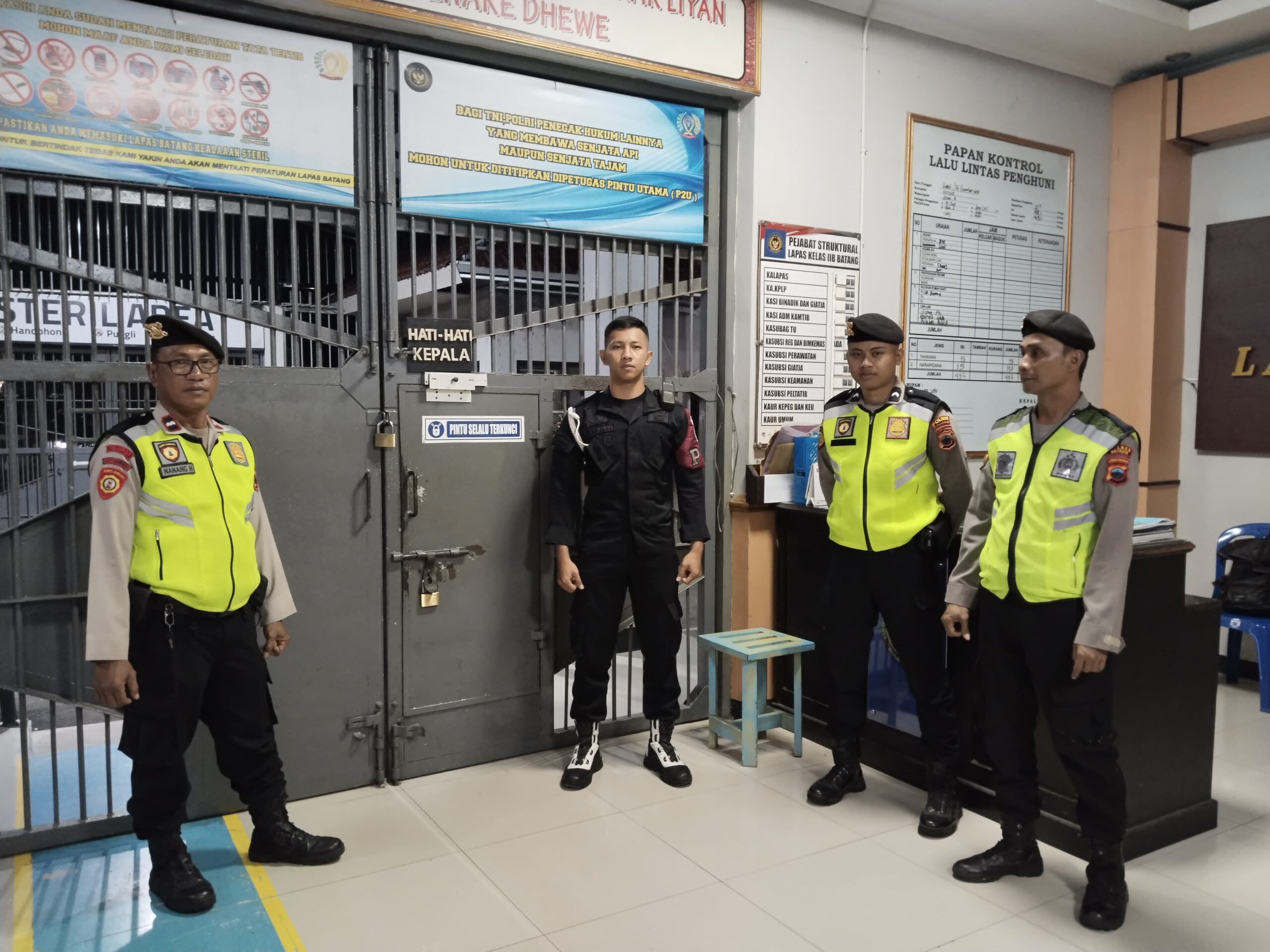 Hadapi Nataru, Lapas Batang Terima Sambang Jajaran Personel Polres Batang