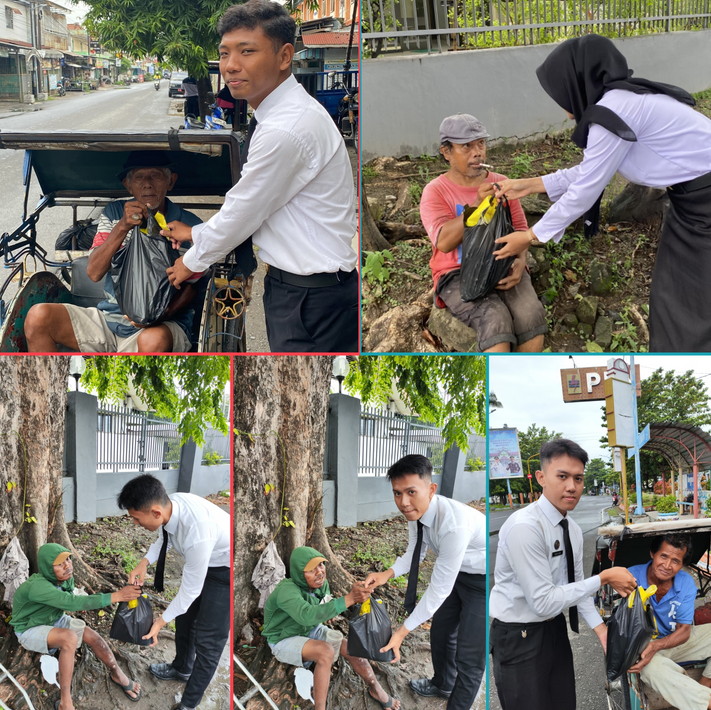 Bakti Sosial Kepada Masyarakat, Lapas Tegal Bagikan Bingkisan Sembako