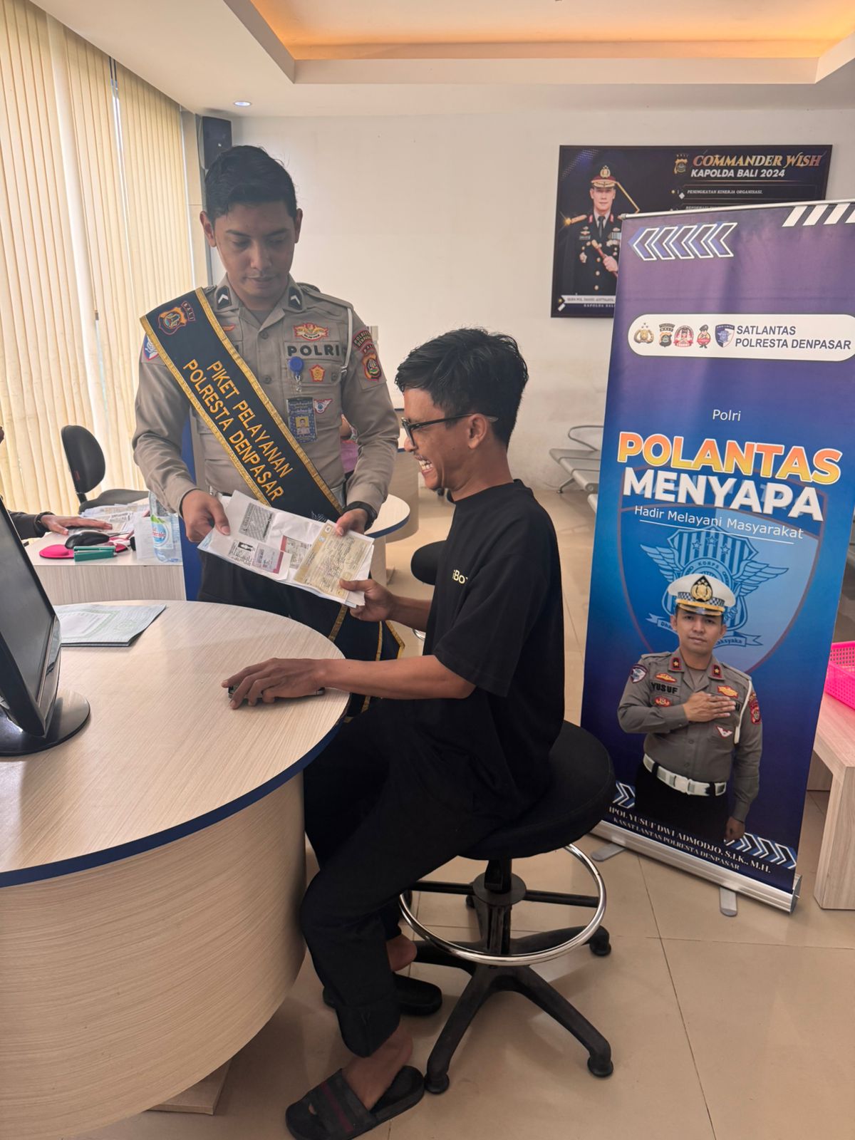 Satpas SIM Polresta Denpasar Tingkatkan Pelayanan: Humanis, Profesional, Bebas Calo!”