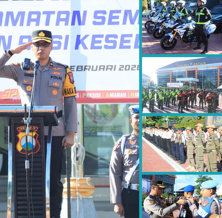 Tekan Angka Kecelakaan, Polres Gresik Gelar Operasi Keselamatan Semeru 2026