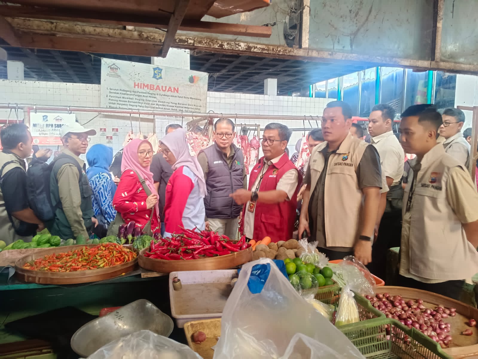 Jelang Ramadhan Satgas Pangan Polda Jatim Sidak Sejumlah Pasar di Surabaya