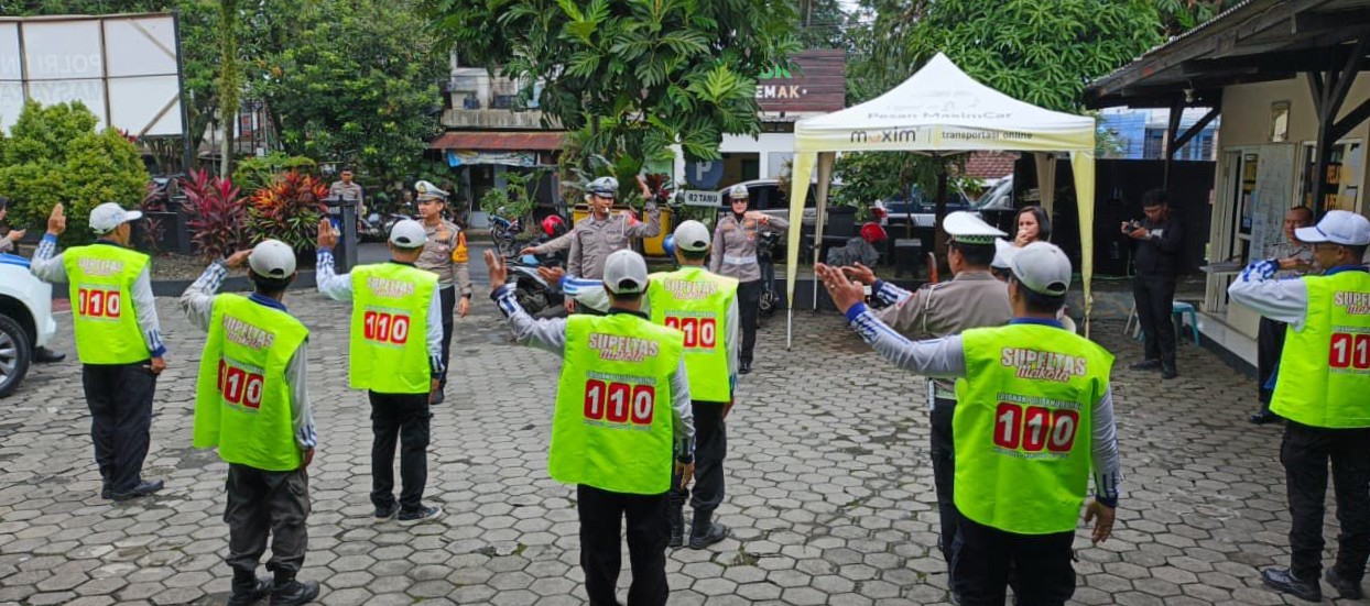 Polresta Malang Kota Latih Supeltas, Perkuat Sinergi Kamseltibcarlantas di Operasi Keselamatan Semeru 2026