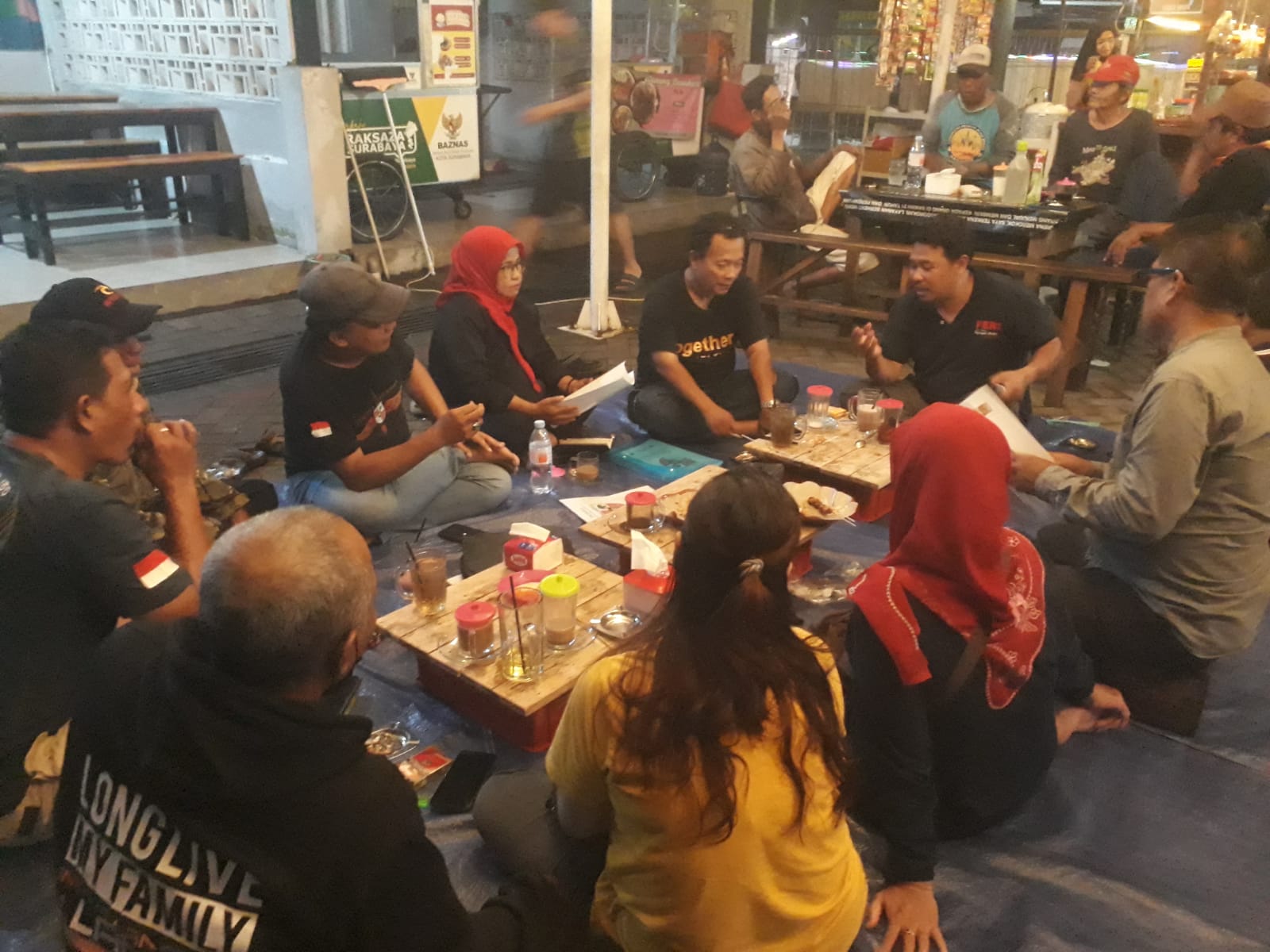 Bahas Baksos Ramadhan, Pemuda Pancasila PAC Mulyorejo Gelar Rapat Panitia