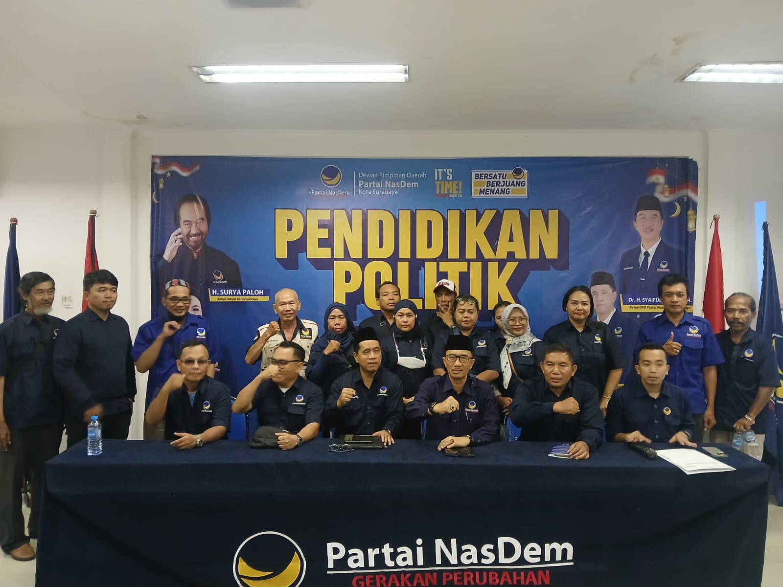Gelar Pendidikan Politik DPD Partai NasDem Surabaya beserta seluruh DPC Nasdem se-Surabaya dan Buka Bersama Perkuat Silaturahmi Kader