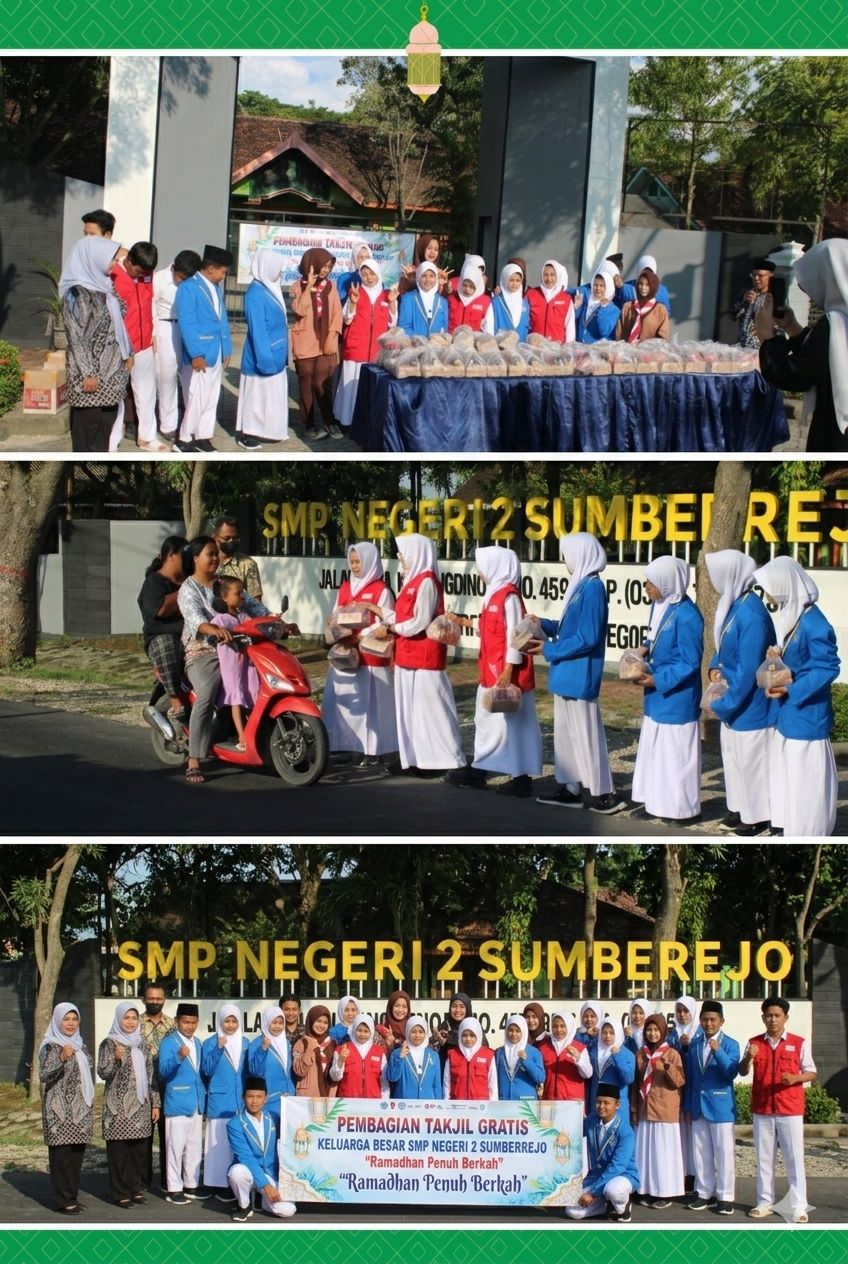 Sore Berkah di Sumberrejo! Sinergi Guru & Siswa SMPN 2 Bagikan Ratusan Takjil untuk Sesama Muslim