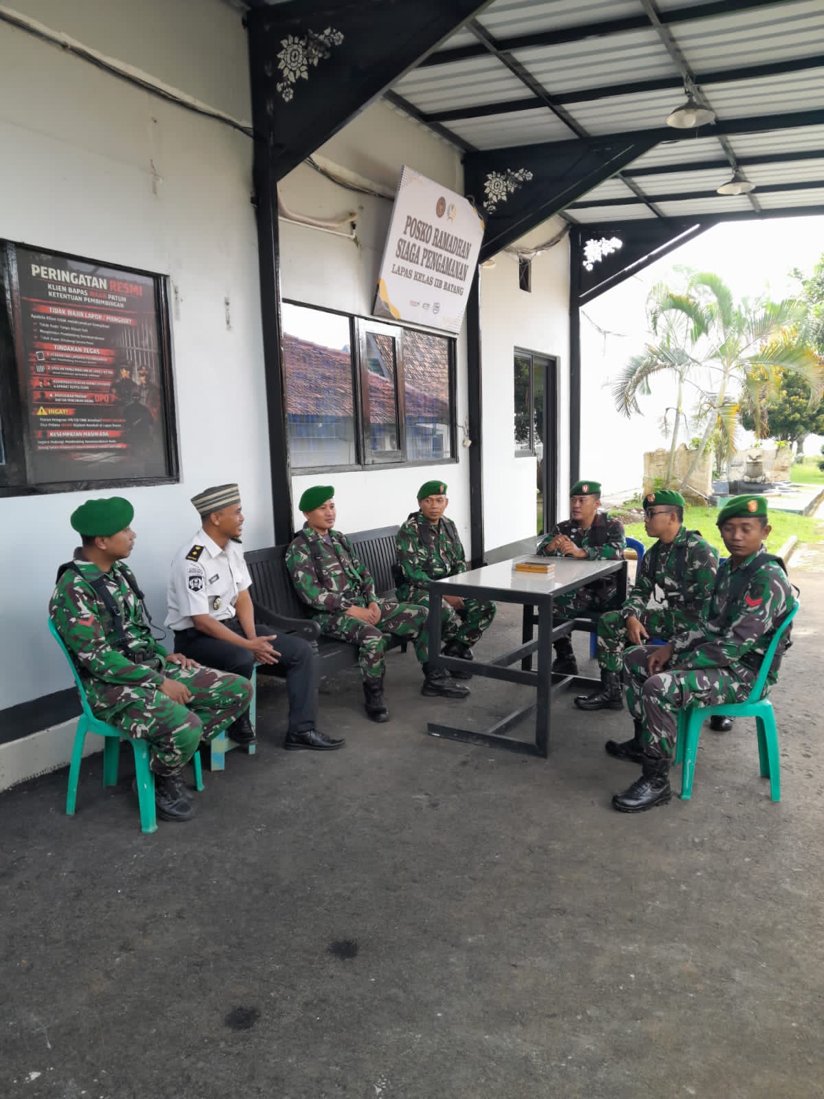 Wujudkan Lebaran Aman, Lapas Batang Perkuat Sinergi Pengamanan Bersama Kodim 0736/Batang