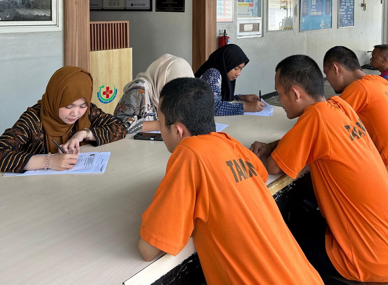 Peduli Kesehatan Mental, Lapas Kelas IIB Batang Laksanakan Skrining Kejiwaan bagi Warga Binaan