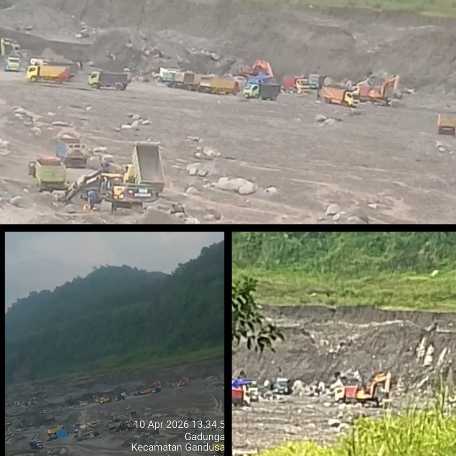 Warga Blitar Angkat Suara Soal Aktivitas Tambang Pasir Ilegal di Gunung Gedang, dan Diduga APH Tutup Mata